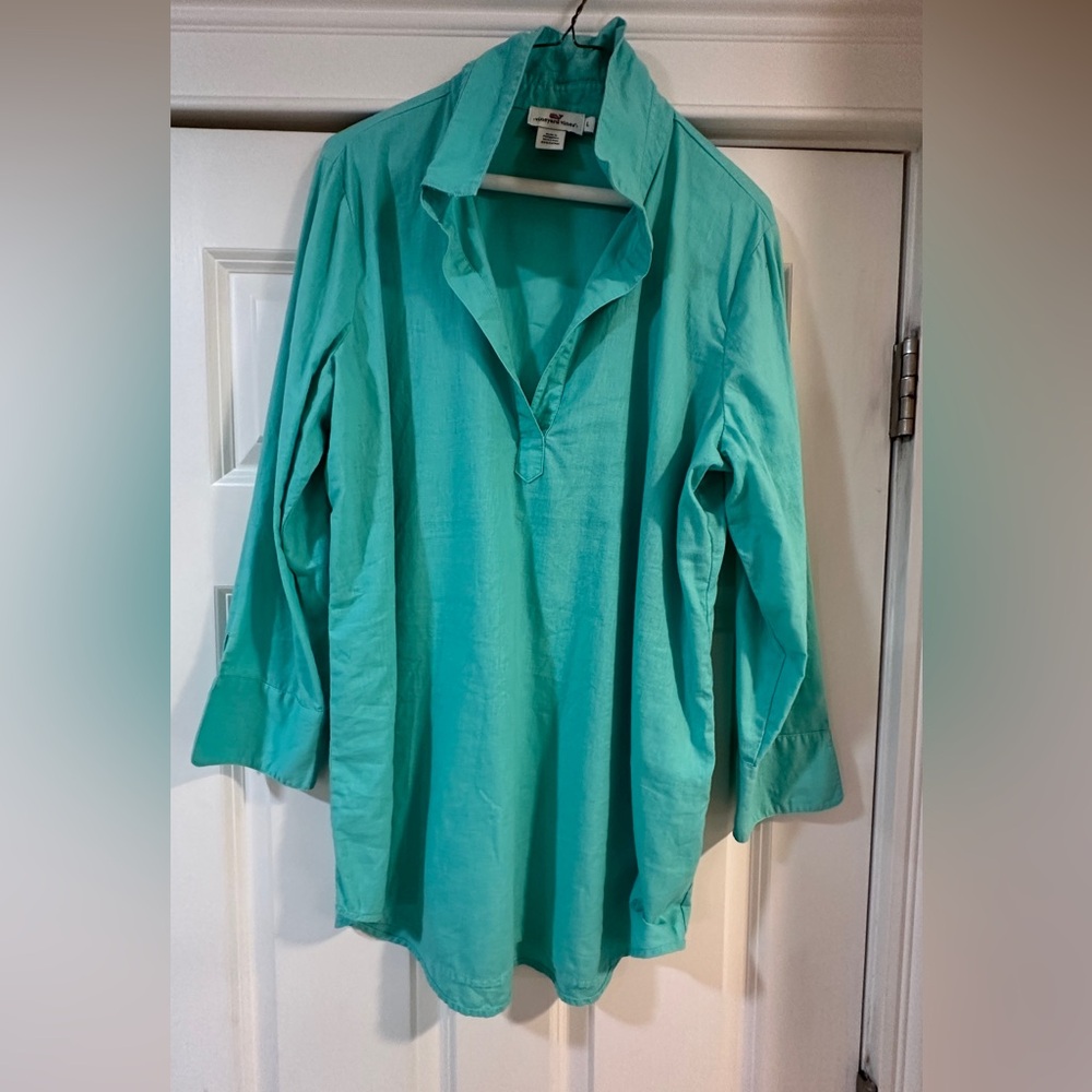 Vineyard Vines Linen/Cotton tunic. L